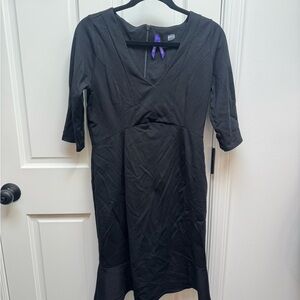 Elegant Black Maternity Women's Dress